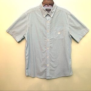 Men’s Chaps Button Down Short Sleeve Shirt